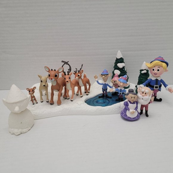 Memory Lane Rudolph The Red Nosed Reindeer A Couple of Misfits Island Figure LOT - Picture 2 of 16